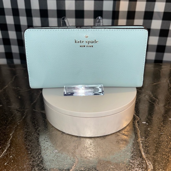 kate spade Handbags - Kate Spade Darcy Large Slim Wallet in Blue Glow